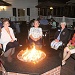 Constance Kern Betty Plant, Nancy Purchase & Cindy Curtis enjoy the fire on Friday evening