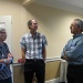 Judy Waldron & brother Tom Curtis of Virginia confer with Al Field of California