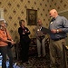 In the WH upstairs bedroom with tour guide, Chuck